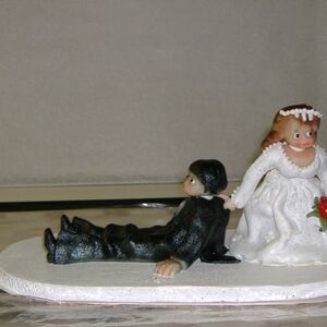 Ozdoby na dort z marcipánu - svatební