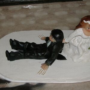 Figurky na svatební dort z marcipánu